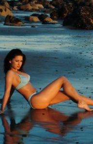 Ann Marie Rios Wet and sexy girl on a beach